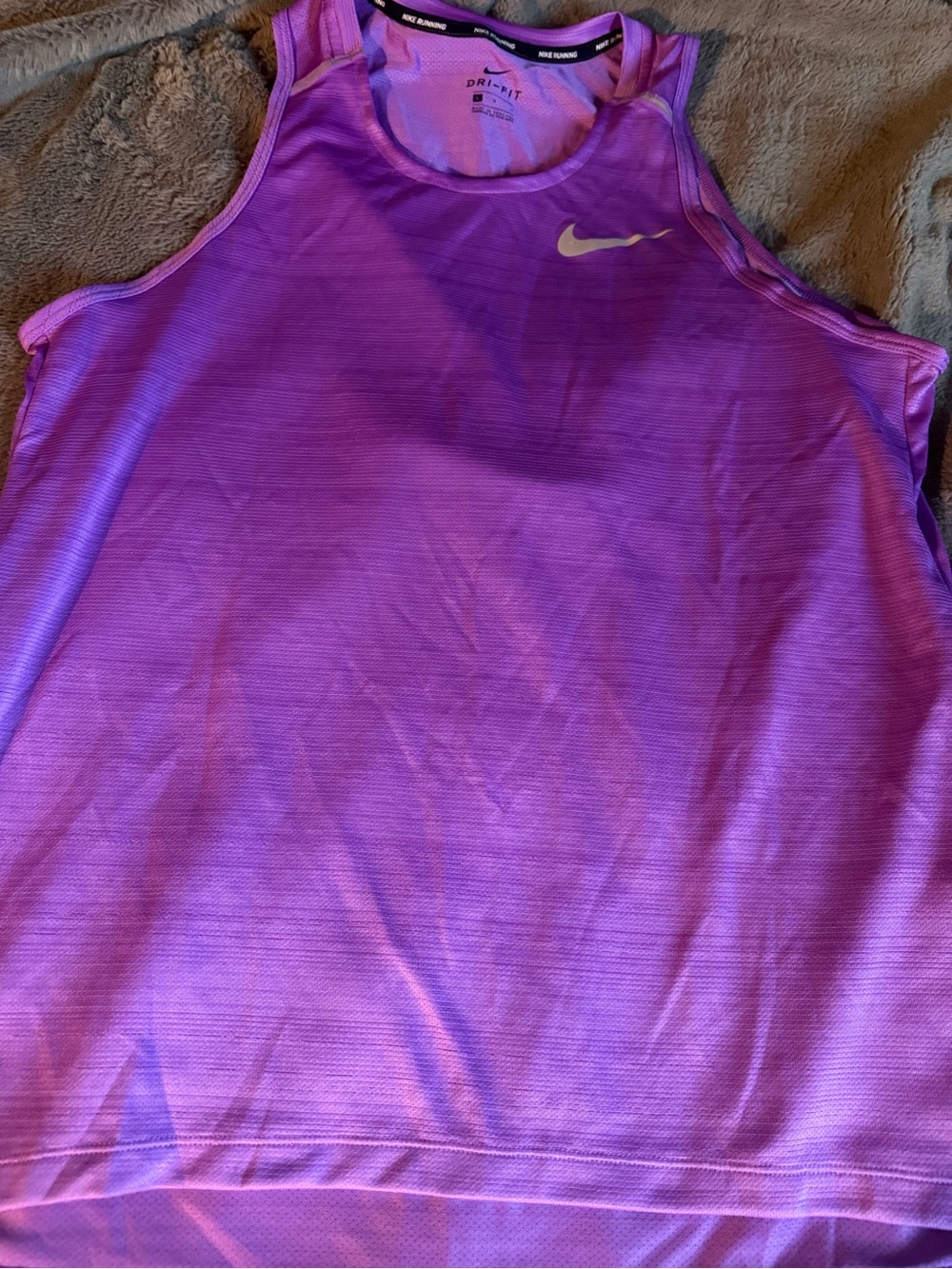 Nike Purple Dri-FIT Running Tank Top